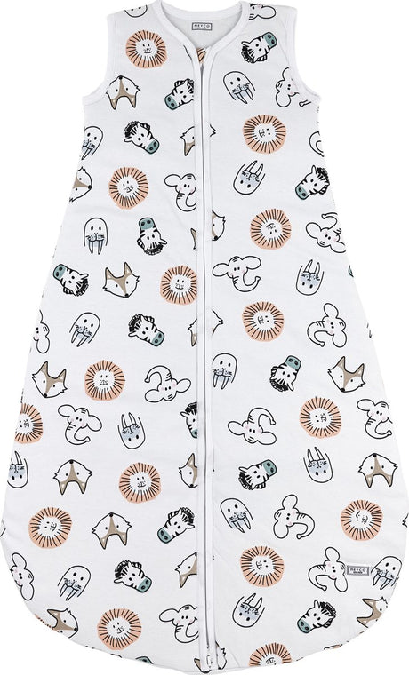 Meyco baby animal gigoteuse ronde doublée - multicolore - 110cm - 2,5 tog