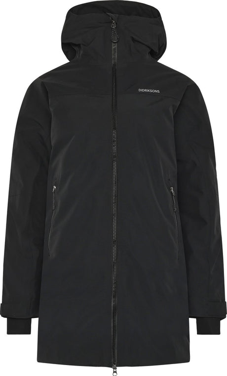Didriksons merket wns parka veste outdoor femme - noir