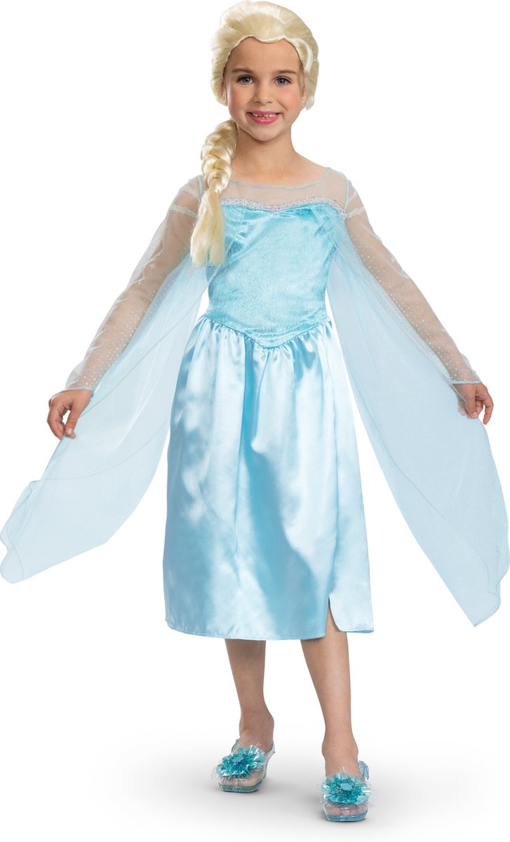 Déguisement Disney - La Reine des Neiges, Elsa Classic, taille m (7-8 ans), filles