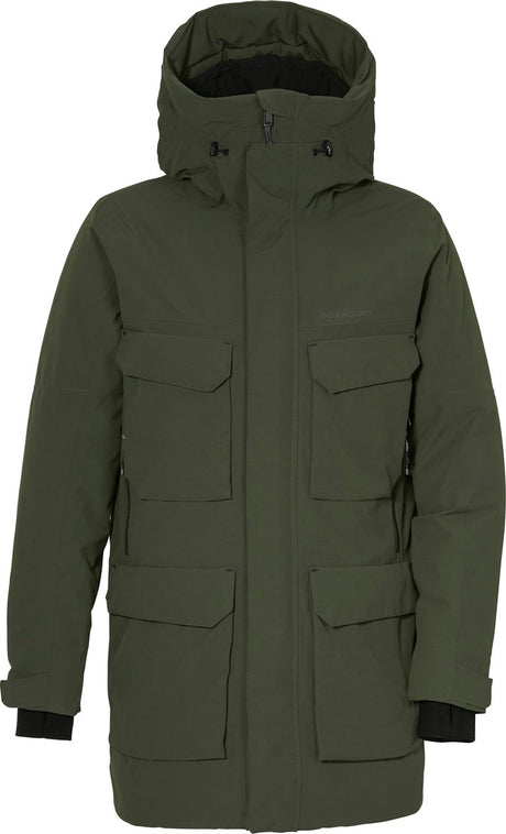 Didriksons draw usx parka 8 veste outdoor homme - vert foncé