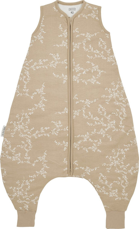 Meyco bébé branches bébé hiver sommeil salopette pull - sable - 80cm - 2,0 tog