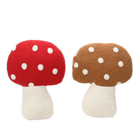 Decoris coussin champignon polyester 37x32x5cm