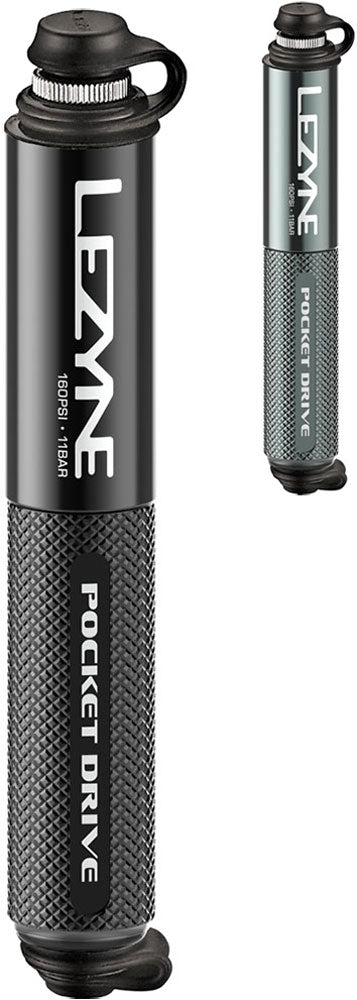 Lezyne mini pompe cnc pocket drive noir brillant
