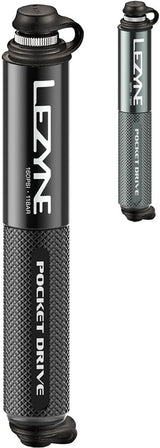 Lezyne mini pompe cnc pocket drive noir brillant