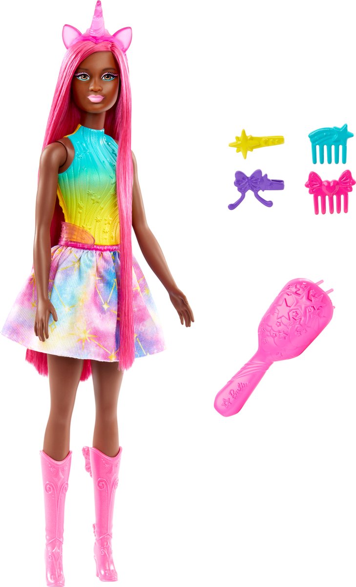 Barbie une touche de magie - licorne avec jupe - poupée