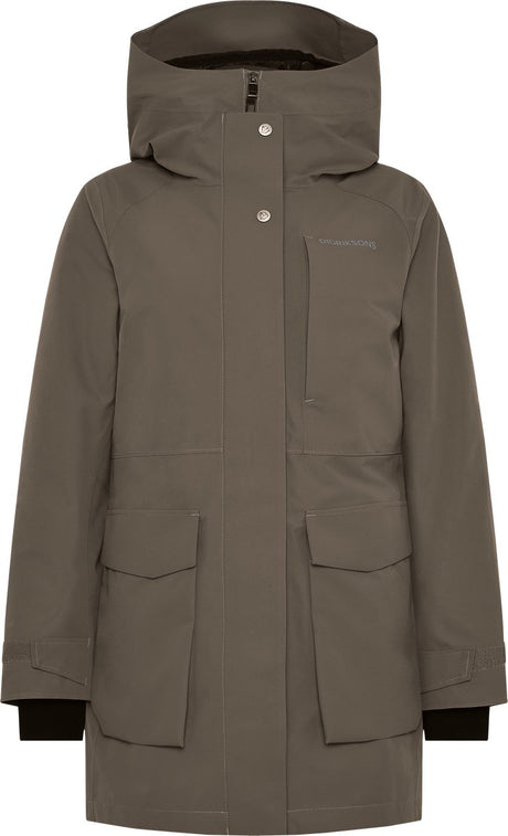 Didriksons harriet wns parka veste outdoor femme - marron moka