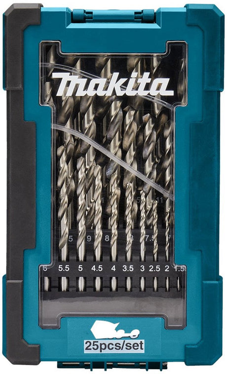Accessoires Makita d-67555 | jeu de forets à métaux | hss-g | 25 pièces - d-67555