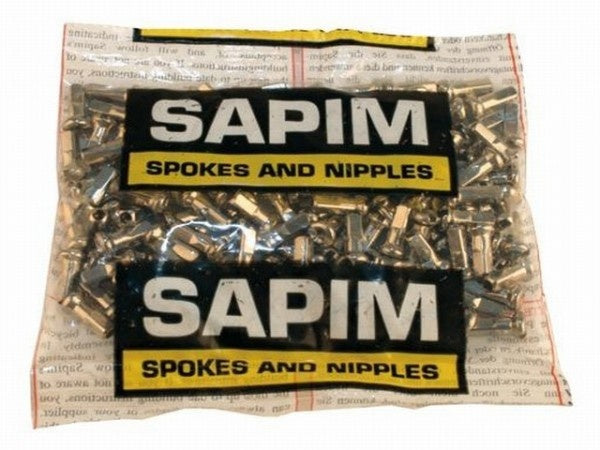 Sapim Spaak Nipple Rim 13 for Spaak 14 sølv (100 stykker)