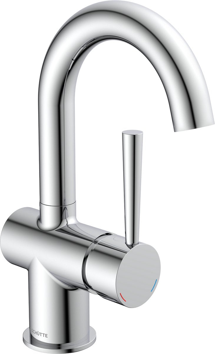 Robinet de lavabo Schütte Cornwall - mitigeur - avec vidage - avec poignée latérale - chrome
