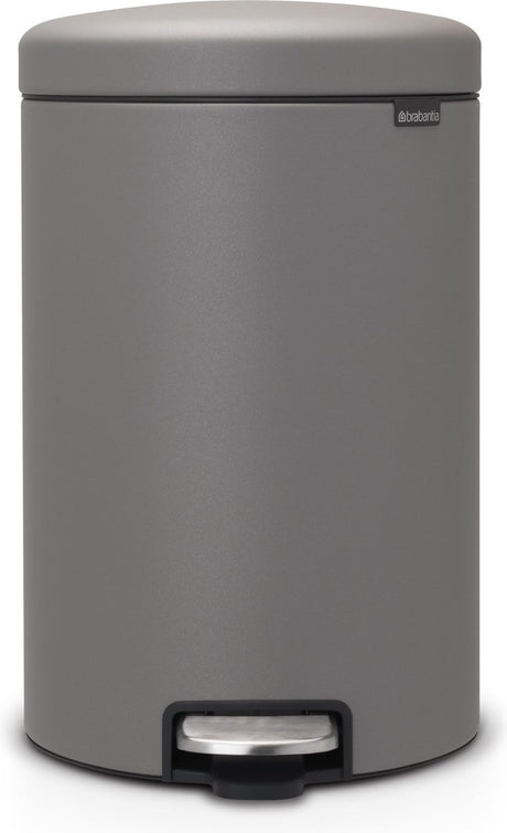 Poubelle Brabantia newicon - 20 litres - gris béton minéral