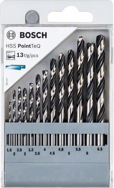 Bosch 2608577349 Jeu de 13 forets hélicoïdaux HSS Pointteq