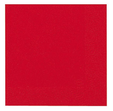 Serviettes Duni 33x33 rouge brillant