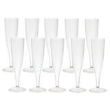 Verres à champagne Duni crystallo plastique 10 pièces | 5 pièces