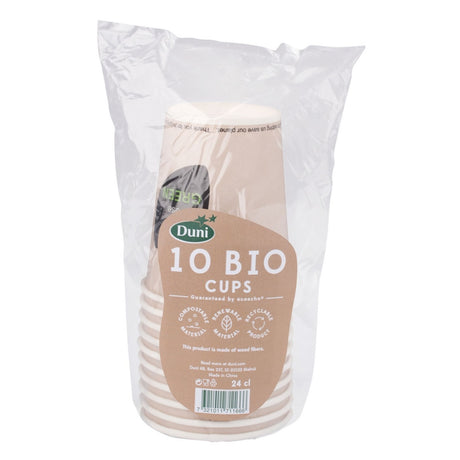 Gobelets jetables bio Duni que vous avez choisi vert 240 ml 10 pièces