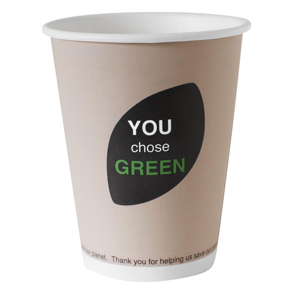 Gobelets jetables bio Duni que vous avez choisi vert 240 ml 10 pièces