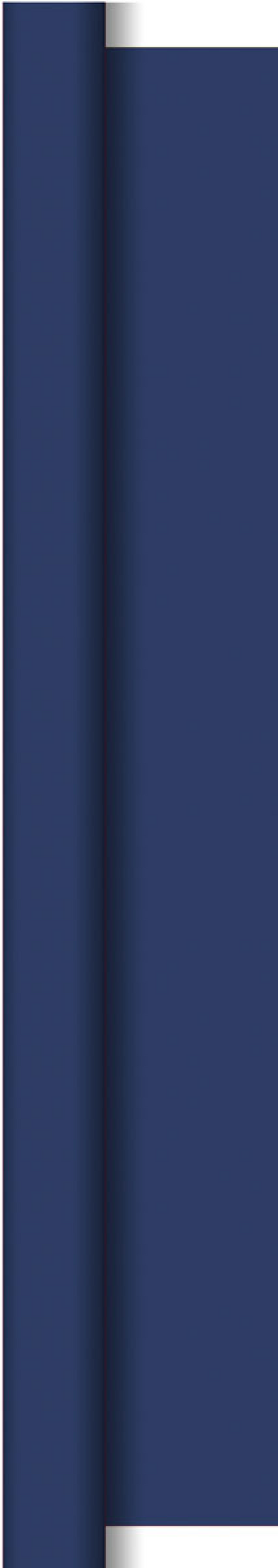 Nappe Duni damassé bleu foncé 118x800 cm