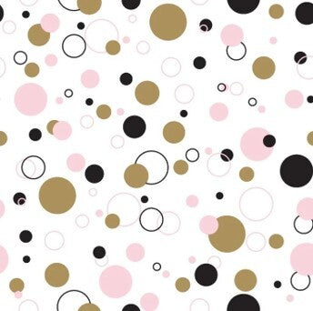 Serviettes Duni splashin dots 3 couches 33x33