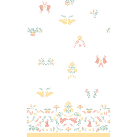Nappe Duni ornement pâques cel 138x220cm