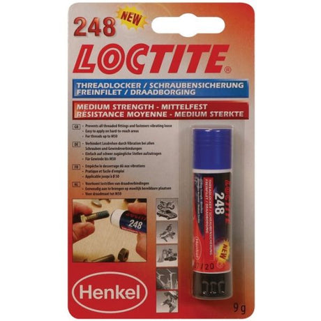 Frein-filet Loctite 248 force moyenne 9ml - bleu