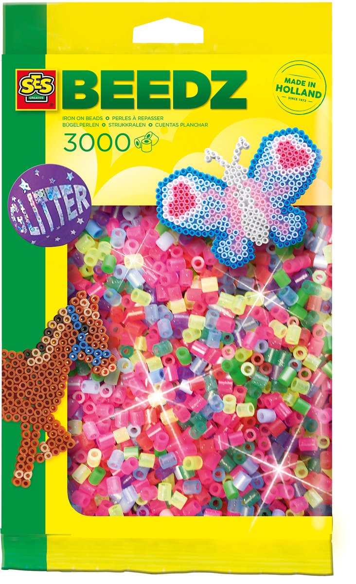 Ses creative ses perles thermocollantes - paillettes, 3000 pcs.