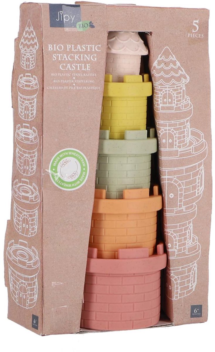 Château empilable en bioplastique Jipy 5 parties | 3 pièces
