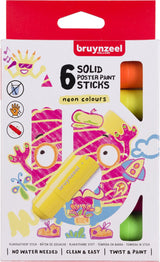 Bruynzeel Plakkaat Paint Sticks Neon, 6st.