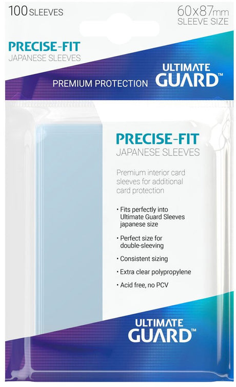 Manchons Ultimate Guard Precision Fit taille japonaise (100)