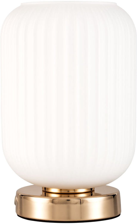 Lampe de table LED Pauleen pureté noble e27 max. 20w blanc, champagne or