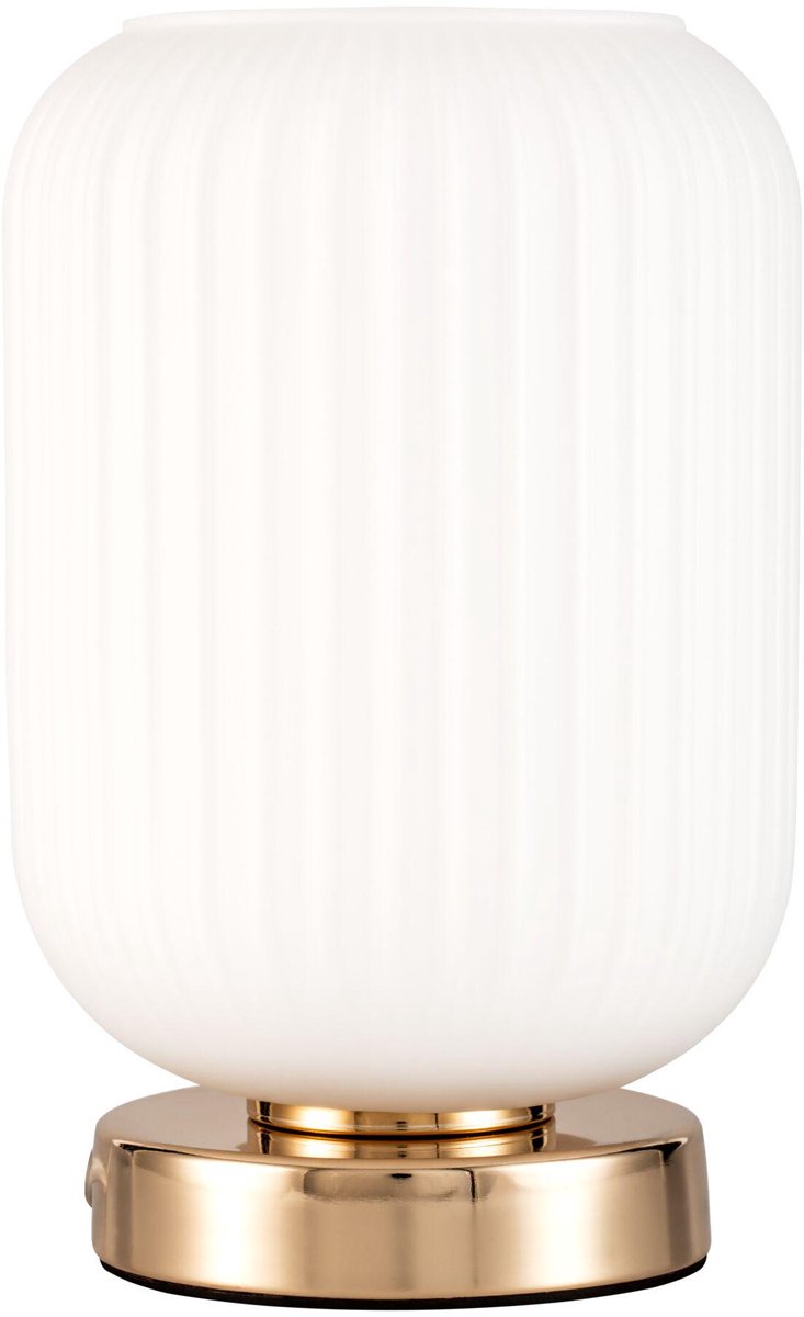Lampe de table LED Pauleen pureté noble e27 max. 20w blanc, champagne or