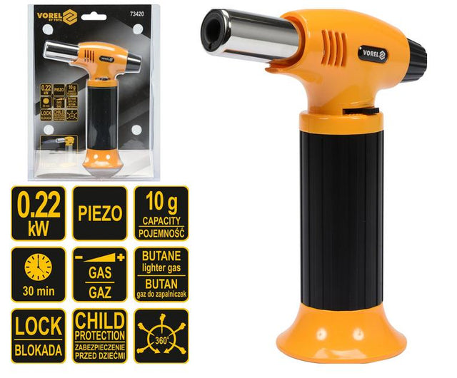 Vorel piezo-gasbrander 360st.