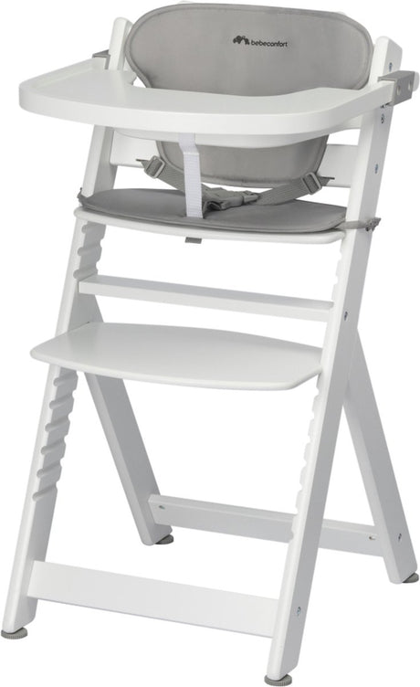 Bebeconfort timba avec coussin réducteur - chaise haute - blanc gris - 6 mois à 10 ans
