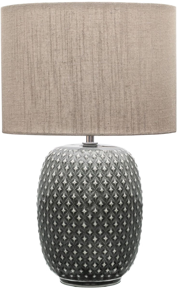 Lampe de table LED Pauleen assez classe - E27 - max. 60W - salon, chambre salle à manger - gris beige