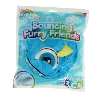 Peluche monstres poilus rebondissants 23 cm assortis | 6 pièces
