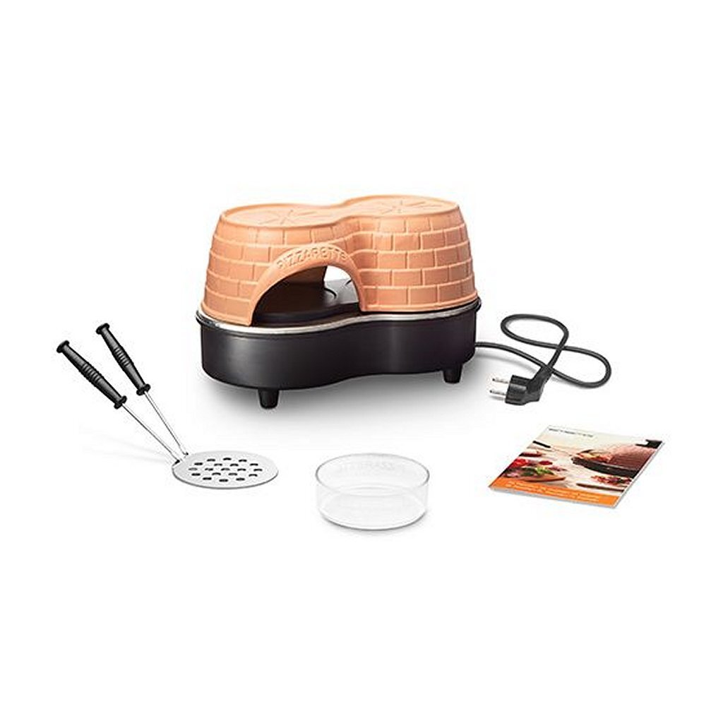 Emerio Emerio PO-122250 Pizzarette Duo + 2 Spatels Terracotta Zwart