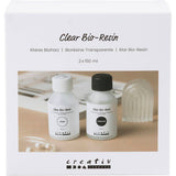Creativ company bio-résine transparente, transparente, 2x150 ml 1 boîte
