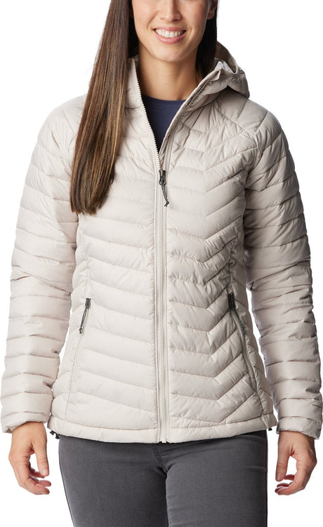 Columbia Powder Lite™ Veste à capuche - Veste pour femme - Doudoune matelassée avec capuche - Taille M - Marron