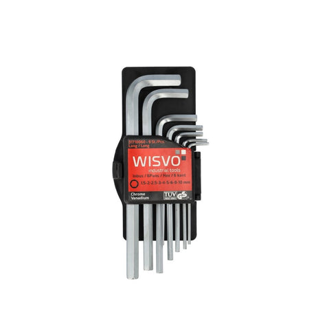 Wisvo grs jeu de douilles hexagonales 1,5-10mm 9pcs
