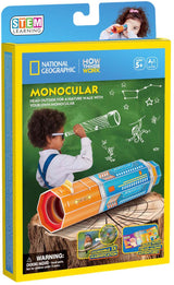 Monoculaire à tige géographique nationale, puzzle 3D amusant et cubique