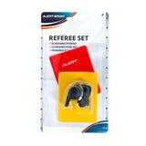 Sifflet d'arbitre d'alerte avec cartes | 6 pièces