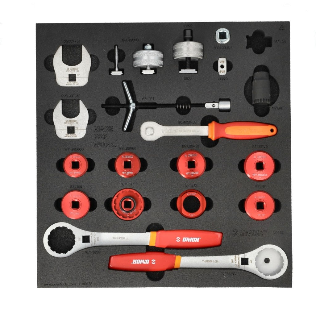 Établi d'incrustation d'outils Unior xlc