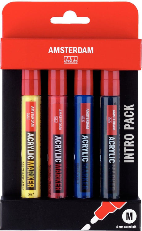 Ensemble de base de marqueurs acryliques Talens Amsterdam, 4 pcs.