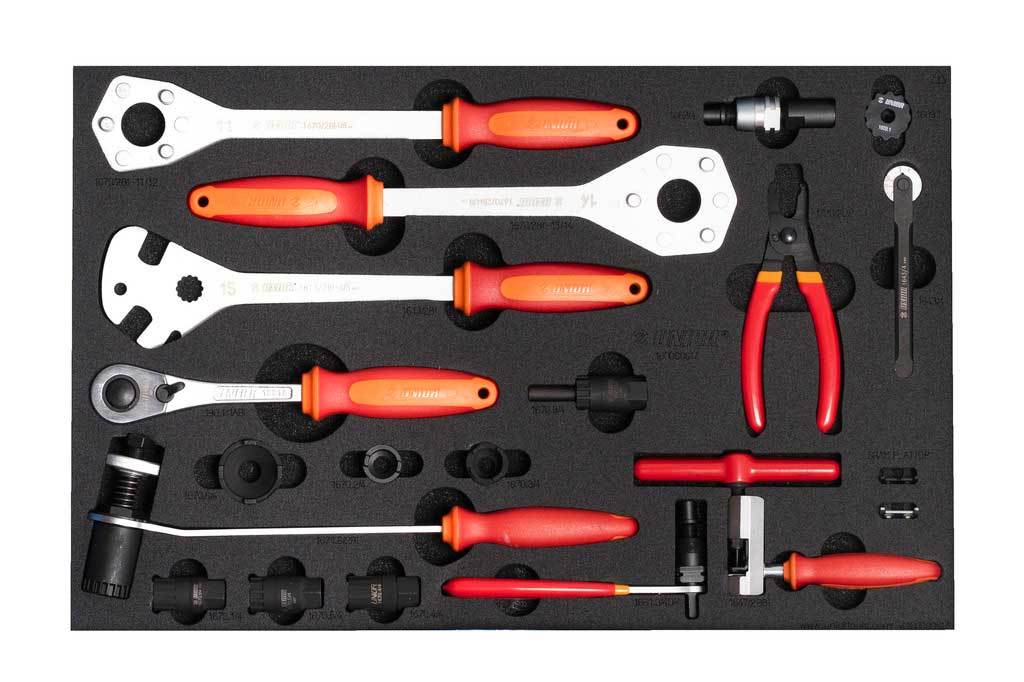 Chariot à outils Unior pour incrustation d'outils