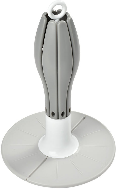Béaba porte-biberon bébé - étendoir pliable - compact hygiénique - fleur - gris