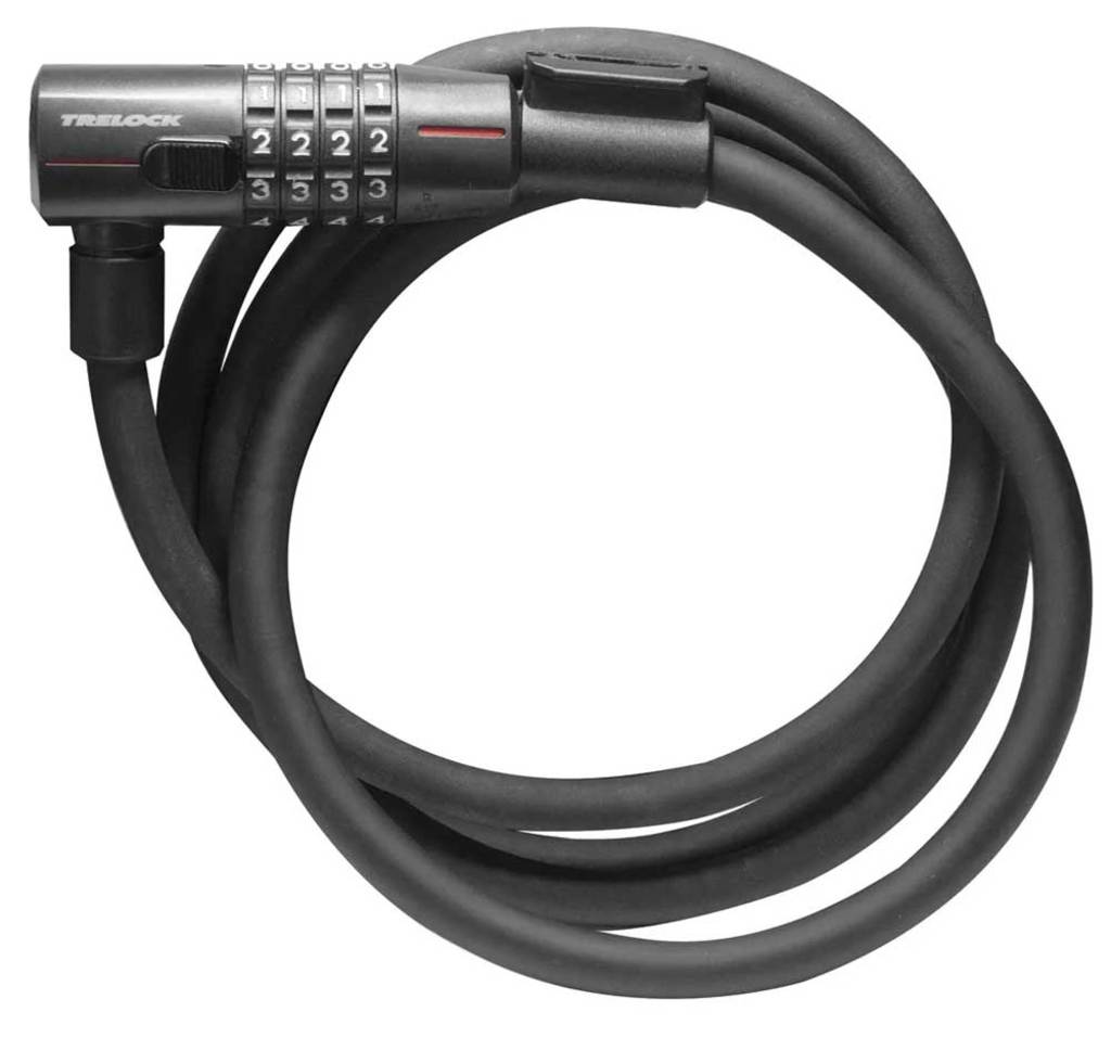 Trelock câble antivol ks 312 câble antivol ks312 85 cm code numérique