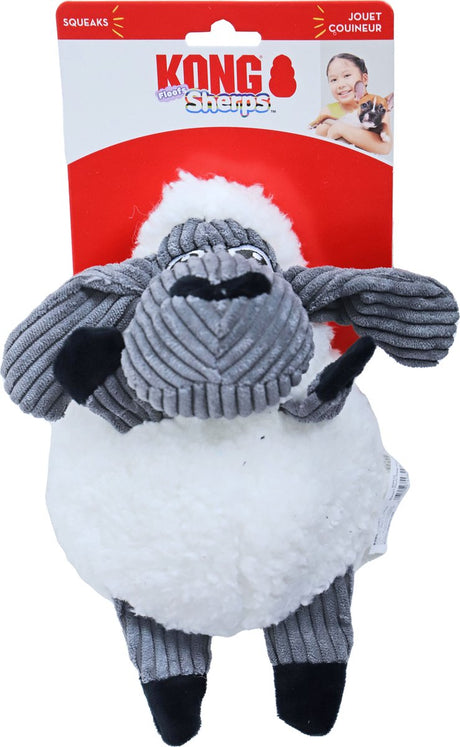 Les sherps de Kong survolent de gros moutons | grand jouet pour chien en peluche douce avec velours côtelé