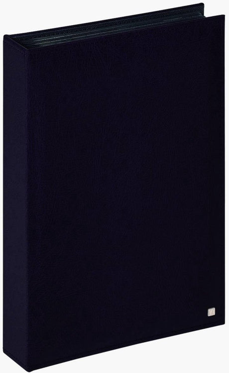 Walther me-287-b deluxe - album mémo - format 22 x 31 cm - pages blanches - 200 photos 13 x 18 cm - noir
