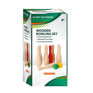 Ensemble de quilles extérieur en bois Alert