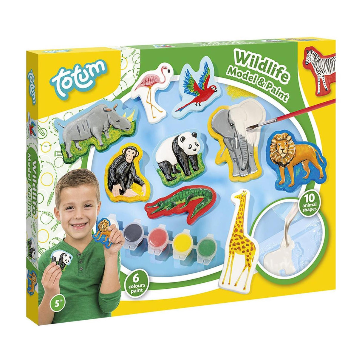 Totum animaux moulage en plâtre faune