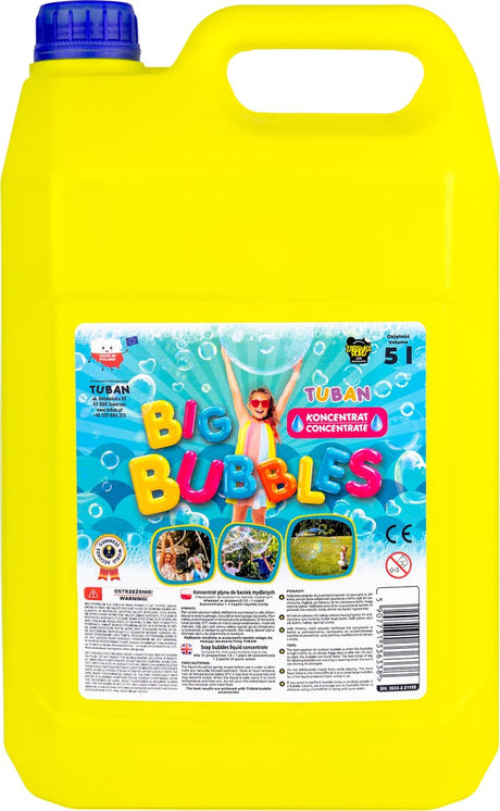 Liquide de soufflage de bulles Tuban 5 litres concentré - 1:3 - pour 20 litres