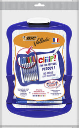 Tableau blanc Bic Velleda avec 8 marqueurs
